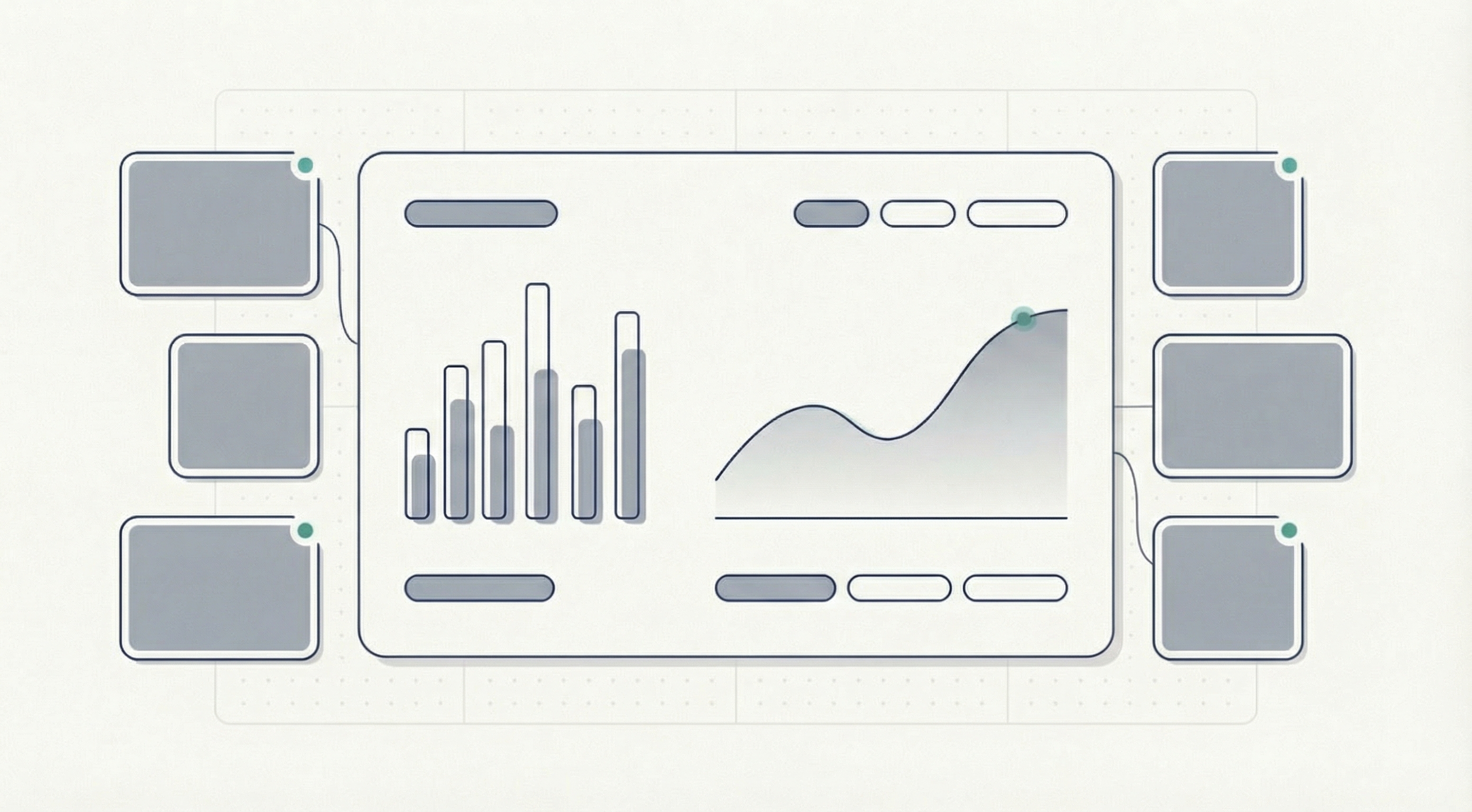Abstract workflow blueprint diagram